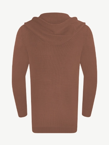 Кардиган с капюшоном из экохлопка