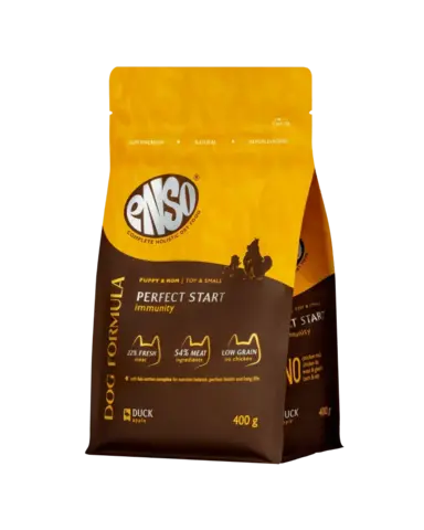 ENSO DF Perfect start сухой корм для щенков, берем. и кормящ. мелк/мини собак утка/яблоко 400 гр