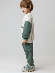 брюки  для мальчика  КР 400861/темно-зеленый 5611 к606