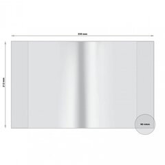 
          Обложка 212*350мм, для тетрадей и дневников, Alingar, с прозрачным клапаном, ПВХ, 90 мкм