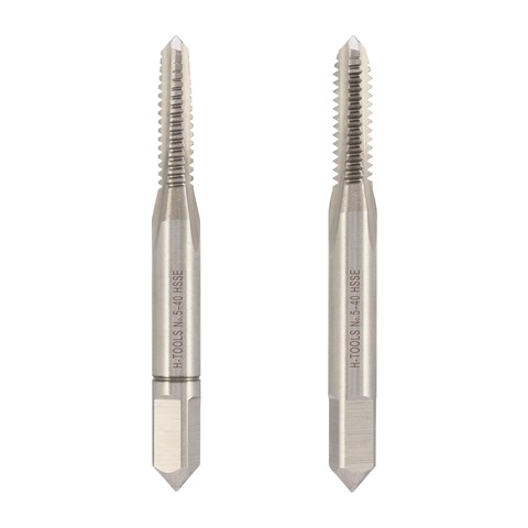 Метчик №5 -40-UNC (Комплект 2шт) DIN352 HSSE 2B 60° 40мм a=2,7 H-Tools 145005EHT