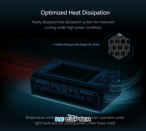 Зарядное устройство ToolkitRC M6D, 500 Вт (только DC), 1-6S, два канала