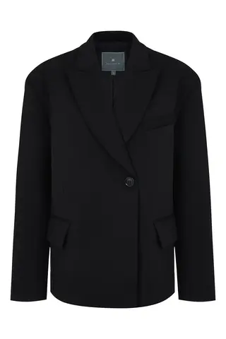 Блейзер оверсайз черный