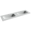 Ceramica Nova Grace CN7023 Раковина мебельная прямоугольная с двумя чашами и отв. под смеситель, 161x45.7
