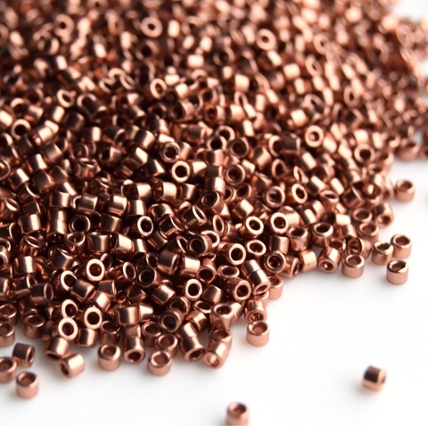 DB-0040 Бисер цилиндрический Миюки делика 11/0 Медный /Miyuki delica 11/0 Copper Plated