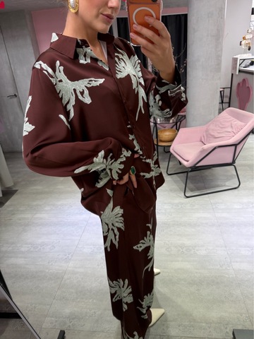 Шелковый костюм Coral Bay шоколад