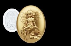 Силиконовый молд Камея цветочная фея -2