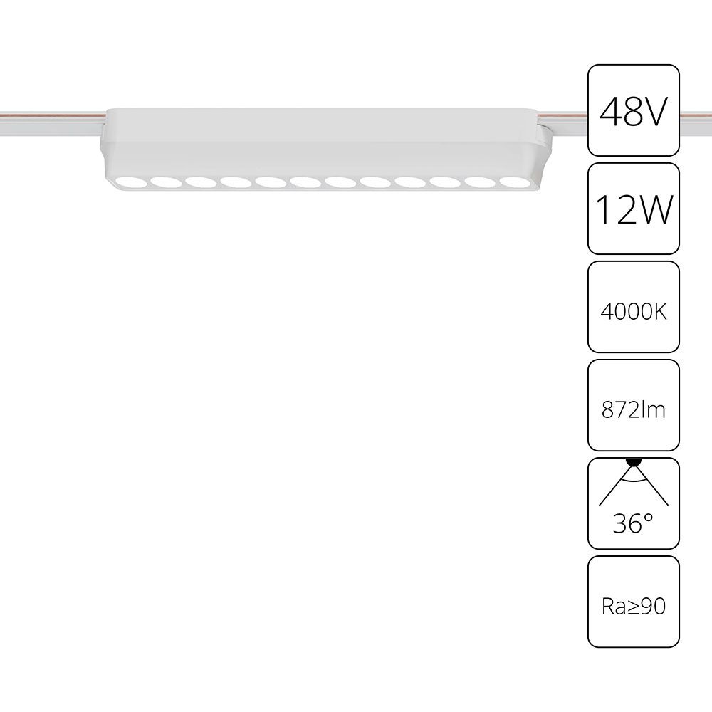 Трековый светодиодный светильник Arte Lamp Rapid A6154PL-1WH