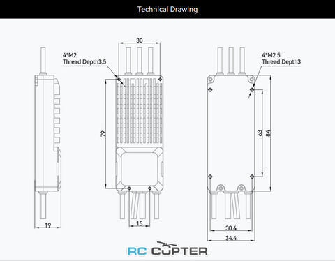 ESC регулятор мотора T-Motor V80A 6-14S PWM/CAN