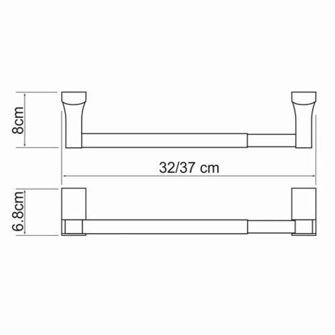 WasserKRAFT Leine K-5091 (ранее К-5022D) Держатель бумажных полотенец