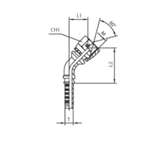 Фитинг DN 10 DKM (Г) 18x1.5 (45) CAST