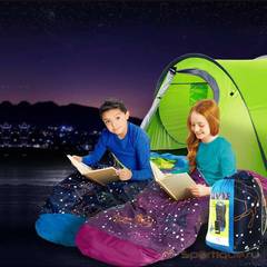 Детский спальный мешок Ace Camp Glow-in-the-Dark Mummy Purple