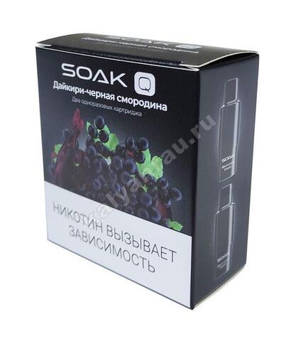 Картриджи SOAK Q 1500 затяжек - Дайкири-черная смородина (Blackcurrant Daiquiri)