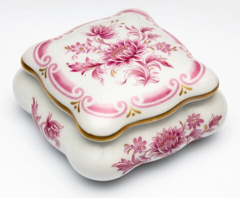 Шкатулка 12х12см Cre Art Luigi XV Anemone