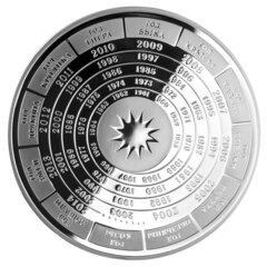 2025 - Медаль «Год змеи», 65 мм