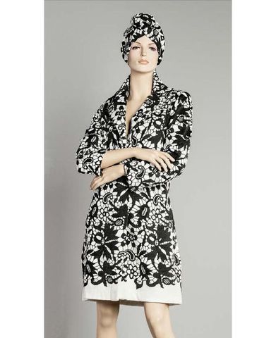 Халат махровый Luna di Giorno 2330 black-white