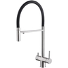 Abber AF81141SP Смеситель Wasser Kreis AF81141SP для кухни с подключением фильтра и выдвижной лейкой, сатин