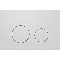 TECE S240926 TECEspring Панель смыва плоская,из пластика,с круглыми кнопками, Белый матовый фото