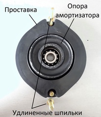 ПРОСТАВКИ ДЛЯ ПОВЫШЕНИЯ КЛИРЕНСА NEXIA (ПЕРЕД) РЕЗИНОВЫЕ