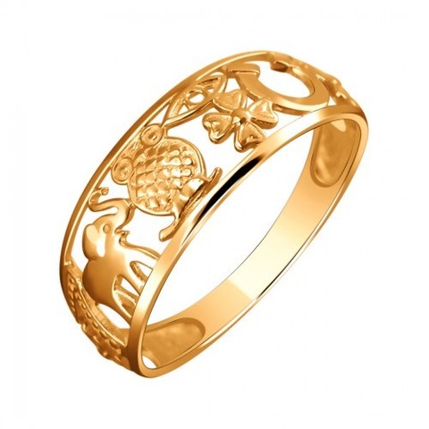 01К0111617 - Золотое кольцо-талисман  