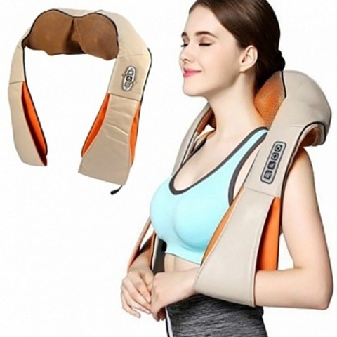 Массажер для шеи, плеч и спины ИК-прогревом Massager of Neck Kneading