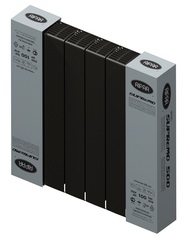 Rifar SUPReMO Ventil 500 антрацит, 6 секций - радиатор с подключением нижним (правым)