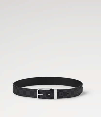 Ремень Louis Vuitton Pont Neuf чёрно-серый