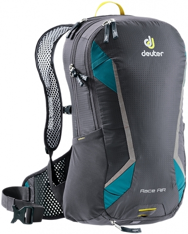 Картинка рюкзак велосипедный Deuter Race Air 10 Graphite-Petrol - 1