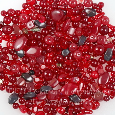 Бусины Preciosa микс "Ruby Garnet"