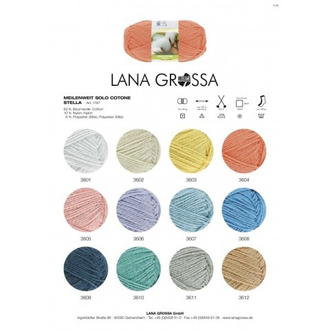 Lana Grossa Meilenweit Solo Cotone Stella 3607