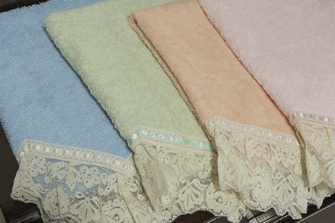 Набор полотенец 3шт Palombella Verushka Verde светло-зеленый