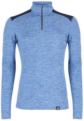 Утеплённая Беговая рубашка лонгслив Noname Alaska blue melange