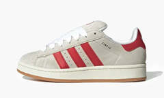 Adidas Campus 00s WMNS "Crystal White Better Scarlet"