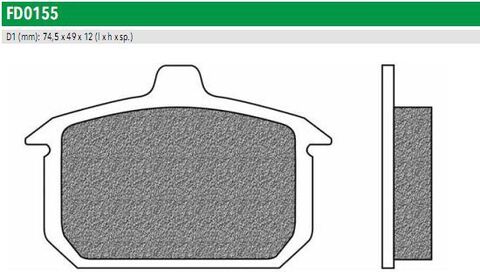 FD0155SH Тормозные колодки дисковые мото ROAD HD SINTER (FDB335)  NEWFREN