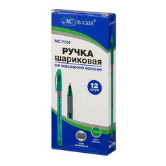 
          Ручка шариковая, масляная, Basir, зелёные чернила, зелёный корпус