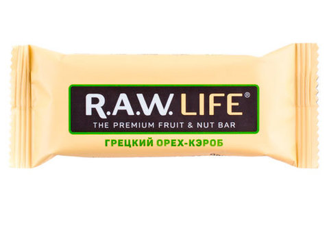 Батончик орехово-фруктовый "Грецкий орех-кэроб", 47г