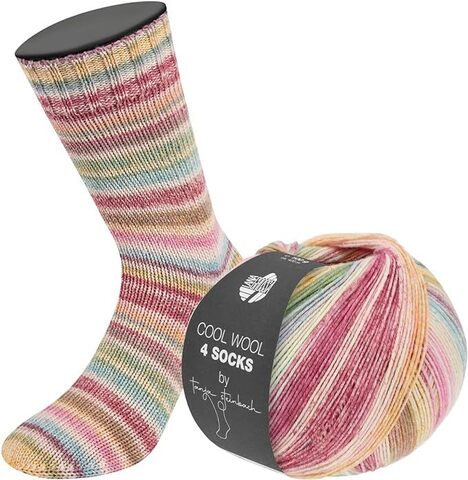 Пряжа Lana Grossa Cool Wool 4 Socks Print 7757