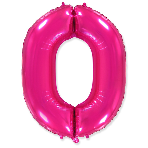 Цифра «0» фуксия