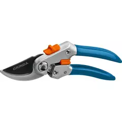 GRINDA  P-51 200 мм, с шестерённой передачей, c двухкомпонентными рукоятками, Плоскостной секатор, PROLine (423451)