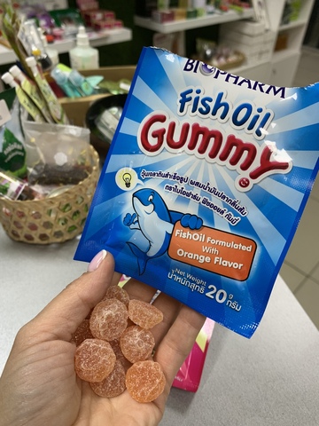 купить выгодно в Иркутске тайский рыбий жир омега 3 для детей Мармеладки с рыбьим жиром Biofarm для детей Biofarm Fish Oil Gummy