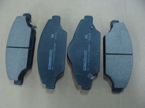 Колодка торм. пер. диск. УАЗ Профи 1,5 т (к-т 4 шт.) MetalPart (с 2021 г.)