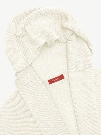 Кардиган с капюшоном из мягкой шерсти