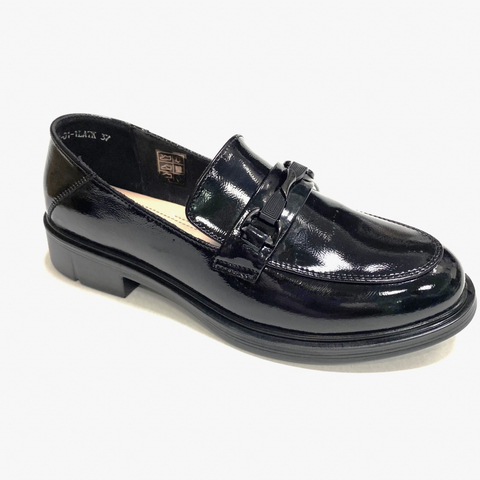 Эвита лоферы   36-42 черн EV35040L-01-1LATK