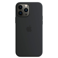 Силиконовый чехол с поддержкой MagSafe Apple Silicone Case для iPhone 13 Pro, Midnight (Темная ночь)