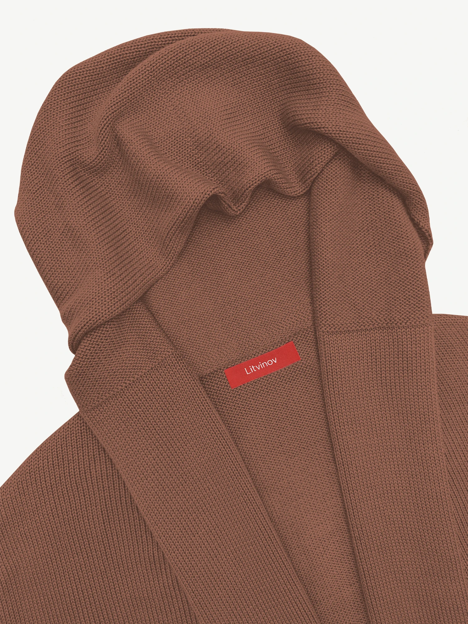 Кардиган с капюшоном из экохлопка