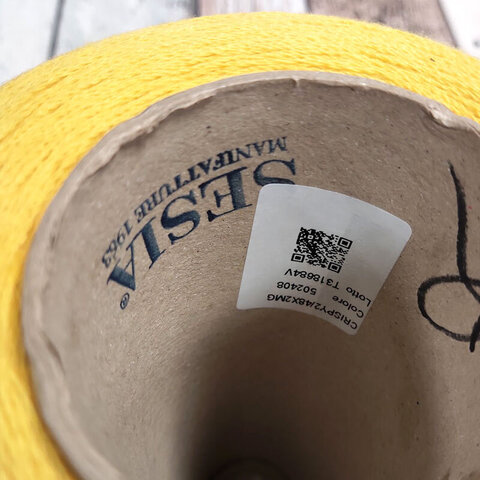 Меринос креповый SESIA CRISPY 2/48*2 желтый лимонный