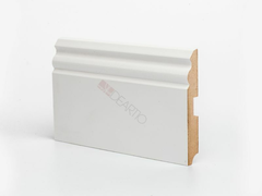 Плинтус МДФ Деартио U 105-120 белый 120х16х2050