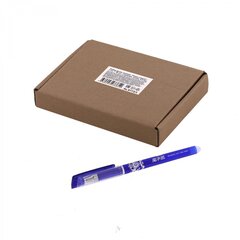 Набор ручка гелевая пиши-стирай Alingar, 2 шт+стержни 50 шт+2 ласт, 0,5 мм, синяя, игол. наконечник. круг. цв. пласт. корпус, карт. уп.