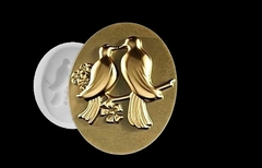 Силиконовый молд Камея № 31 Птички