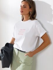 Футболка из премиального хлопка с авторским принтом  D49.117 (125825)